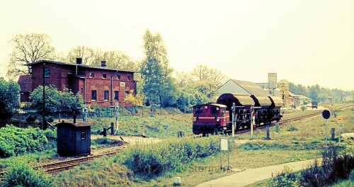 1976 Trittau Bahnhof Rangierarbeiten BR 323 Köf III (3)