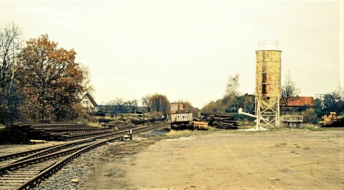 1977 Trittau Gleisrückbau DB Streckenteilstilllegung arbeiten und Schotteraufarbeitung (2)