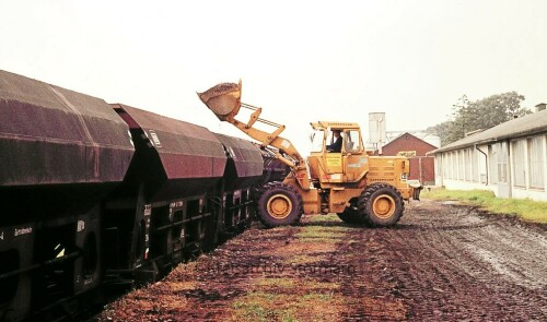 1977 Trittau Gleisrückbau DB Streckenteilstilllegung arbeiten und Schotteraufarbeitung (9)