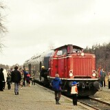 BR-212-128-1980-Trittau-Bahnhof-LBE-Doppelstockwagen-DAB-50-Lubeck-Buchener-Eisenbahn-1