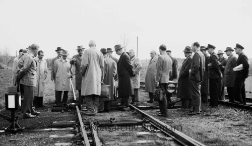 Dwerkathen Bahnhof Haltestelle 1958 Eisenbahnunfall mit einem Toten Schienenbus VT98 (2)