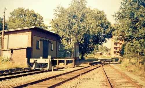 Glinde Bahnhof 1975 Südstormasche Kreisbahn Südstormarner (1)