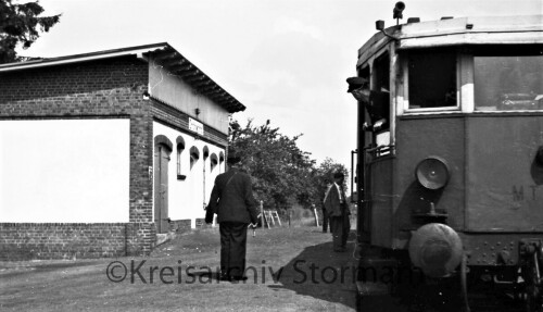 Gröhnwoldt Bahnhof Haltestelle 1950 südstormarnsche Kreisbahn