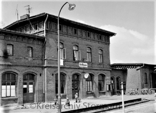 Mollhagen Bahnhof Haltestelle 1965 (2b)