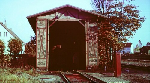 Schwarzenbek Bahnhof 1965 Lokschuppen