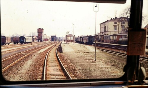 Schwarzenbek Bahnhof 1967 Eisenbahn Gleis Regionalverkehr (1)