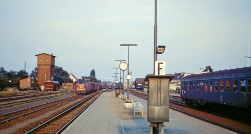 Schwarzenbek Bahnhof 1967 Eisenbahn Gleis Regionalverkehr (2)