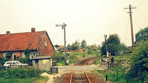 Schwarzenbek Bahnhof 1976 Zufahrt von Trittau (1)