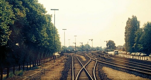 Schwarzenbek Bahnhof 1976 Zufahrt von Trittau (2)