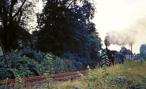 Schwarzenbek Bahnhof nach Trittau 1974 historischer Zug (1)