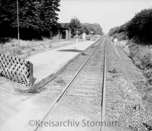 Sprenge Bahnhof Haltestelle 1964 (1)