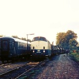 Trittau-Bahnhof-1979-BR-221-145-ozeanblau-beige-Herbstmanover-Militar-Bundeswehr-Paner-Verladung-Verladestrase-1