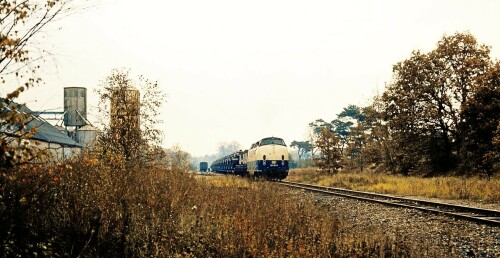 Trittau Bahnhof 1979 BR 221 145 ozeanblau beige Herbstmanöver Militär Bundeswehr Paner Verladung Ver