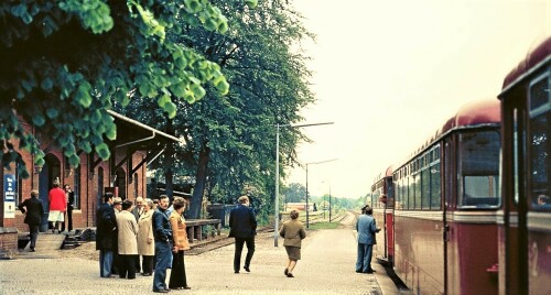 Trittau Bahnhof letzter Personenzug 1976 Feierlichkeiten (1)