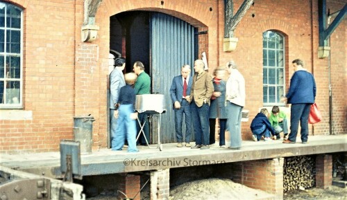 Trittau Bahnhof letzter Personenzug 1976 Feierlichkeiten (2)