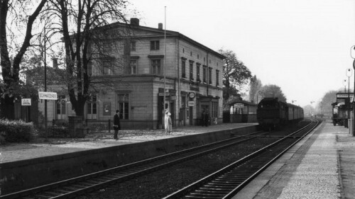 schwarzenbek Bahnhof 1959 Bahnhofsgebäude