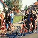 trittau-Stadtfest-Volksfest-1976-Feuerwehrfahrrader-Tandem