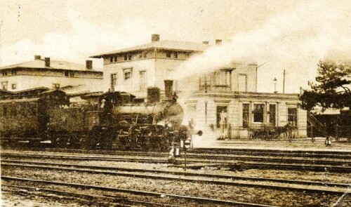 bad oldesloe Bahnhof 1925 Dampflok k.pr.St.B. preußische Staatsbahn