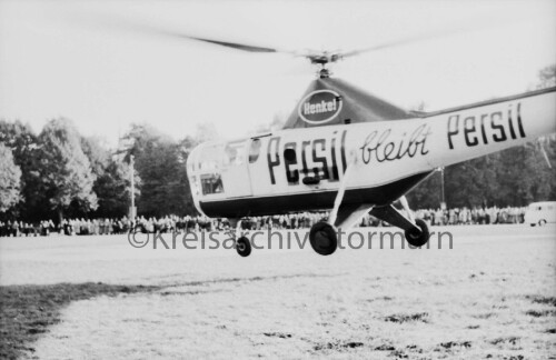 Bad Oldesloe 1954 Hubschrauber Persil Flugshow