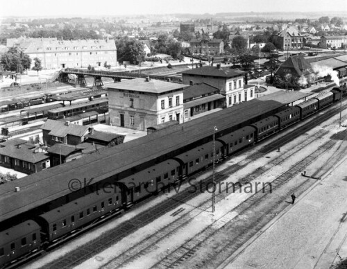 bad oldesloe bahnhof 1958 Foto vom Raiffeisenspeicher (3)