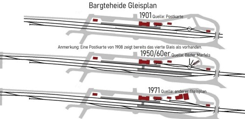 GLP Gleisplan Bargteheide 1901 bis 2023 Vogelfluglinie Hamubrg Lübeck LBE 1280Pix (2)