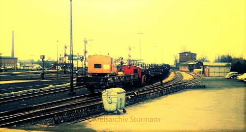 1972 bad oldesloe bahnhof Köf2 Rangierbetrieb