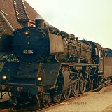 Bad_Oldesloe_Bahnhof_1967_3_BR03_184_Vogelfluglinie_Altbauwagen_Eilzug_DB