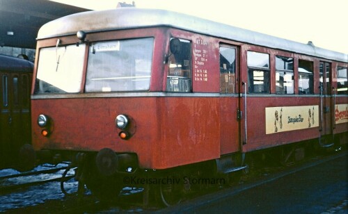 Bad Oldesloe Bahnhof 1967 VT3.04a