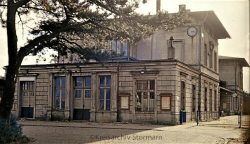 Bad Oldesloe alter Bahnhof 1968 Abriß (1)