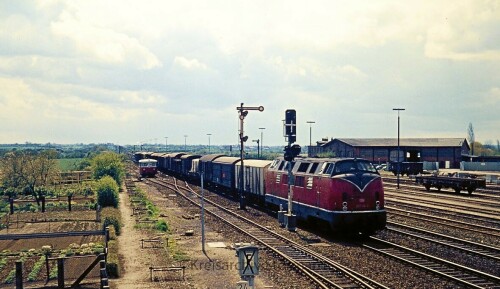 V200 BR221 114 Bad Oldesloe Bahnhof 1973