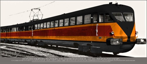 ETR 220 FS Milwaukee Road pacific Railroad italienische Staatsbahn Schnellzug Schnell Triebwagen Tr 