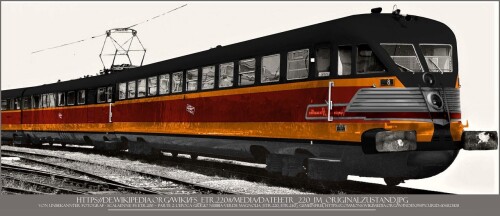 ETR 220 FS Milwaukee Road pacific Railroad italienische Staatsbahn Schnellzug Schnell Triebwagen Tri