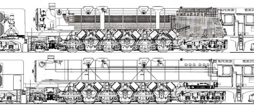 BR 46 1 F 3 Kondensations Dampfmotor Wüstenlok Henschel 1942