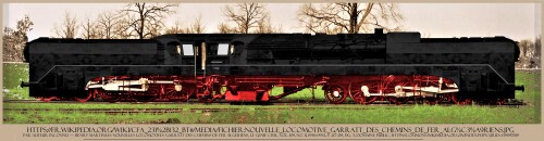 BR 03 154 Garrett DB SNCF CFA 231 123 Fantasielok;Stromliniendampflok Frankreich (1)