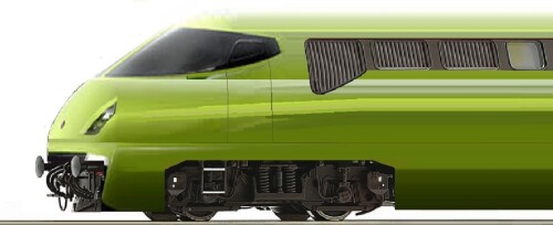 Aus einer Lancia Stratos studiie der 2010er abgeleitete Diesellok der DB