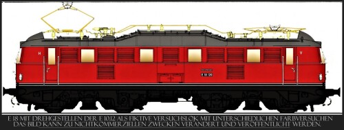 BR 118 E 18 mit E 10.3 Fahrgestell purpurrot (4) Kopie