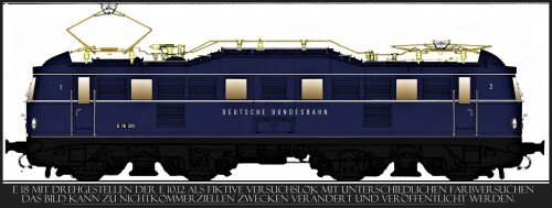 BR 118 E 18 mit E 10.3 Fahrgestell stahlblau (3) Kopie Kopie