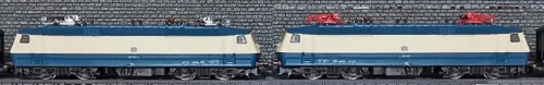 BR 120 blau ozeanblau beige DB Einholmstromabnehmer kl