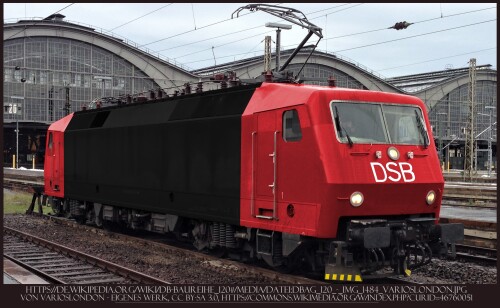 BR 120 DSB rot schwarz DB Systemtechnik orientrot