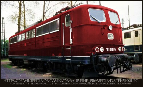 BR 151 Güterzuglokomotive Güterzug AEG BBC Henschel Krupp E Lok Lokomotive (2)