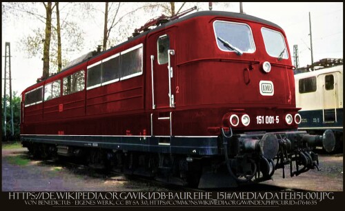 BR 151 Güterzuglokomotive Güterzug AEG BBC Henschel Krupp E Lok Lokomotive (3)