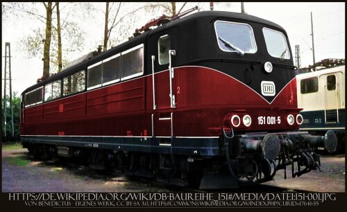 BR 151 Güterzuglokomotive Güterzug AEG BBC Henschel Krupp E Lok Lokomotive (4) Kopie