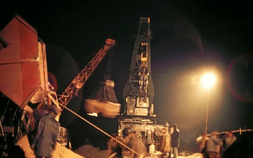 Krupp Ardelt Kranwagen Dampfkran Bauart Bauzug Bahnhof Bad Oldesloe 1976 Gleisvorfeld DB (4)