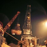 Krupp_Ardelt_Kranwagen_Dampfkran_-Bauart_Bauzug_Bahnhof_Bad_Oldesloe_1976_Gleisvorfeld_DB-4