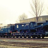 Krupp_Ardelt_Kranwagen_Dampfkran_-Bauart_Bauzug_Bahnhof_Bad_Oldesloe_1976_Gleisvorfeld_DB-5