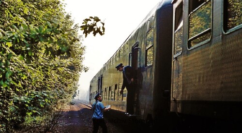 LBE Doppelstockwagen Dosto LBE Bahnhof Bad Oldesloe 1979 (1)