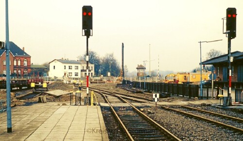 Bahnhof Bad Oldesloe Umbau Modernisierung 1987 Gleisbild Rückbau Nahverkehr (1)