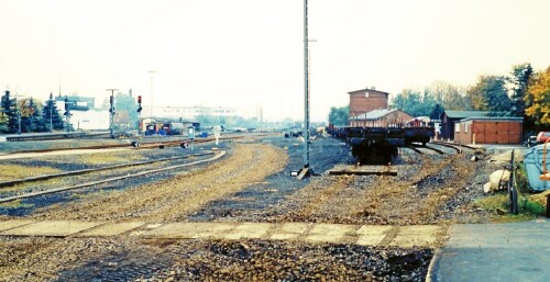 Bahnhof Bad Oldesloe Umbau Modernisierung 1987 Gleisbild Rückbau Nahverkehr (5)
