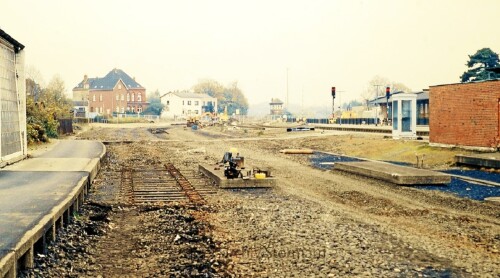Bahnhof Bad Oldesloe Umbau Modernisierung 1987 Gleisbild Rückbau Nahverkehr (6)