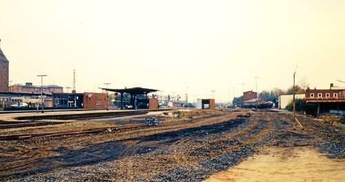 Bahnhof Bad Oldesloe Umbau Modernisierung 1987 Gleisbild Rückbau Nahverkehr (8)